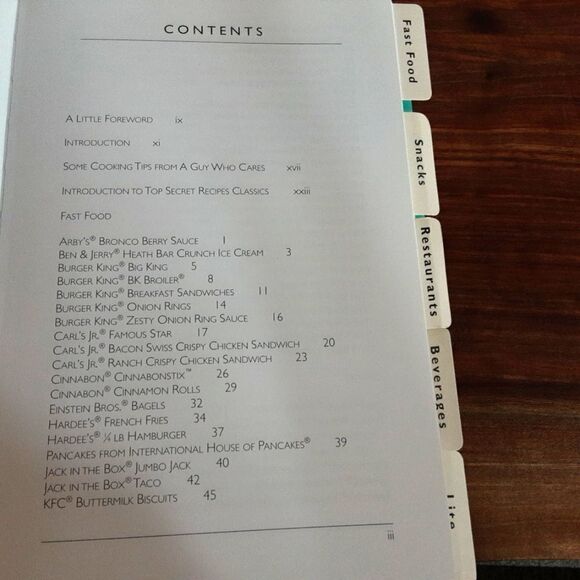 Cookbook "Top Secret‎ Recipes - Classics" Todd Wilbur America's Fave Food… - Picture 4 of 13